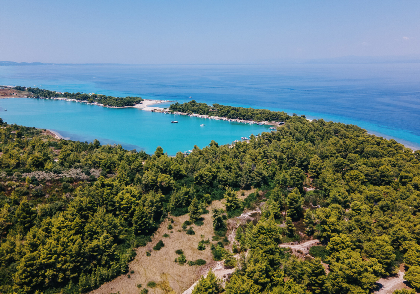 Postkarte: Xenia Beach bei Pefkochori · Griechenland